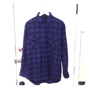 Pendelton Wool Blue Plaid Shirt